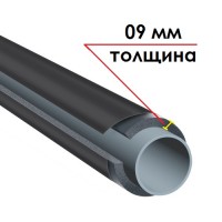 Трубка K-FLEX 09x025-1 ST IC CLAD BK