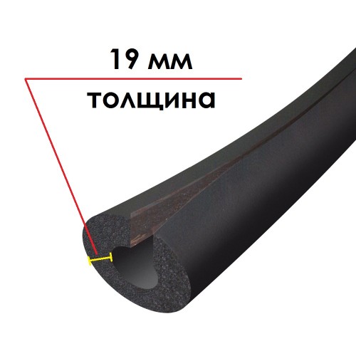 Трубка K-FLEX 19x048-1 ST IN CLAD black