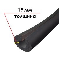 Трубка K-FLEX 19x140-1 ST IN CLAD black
