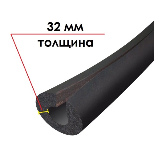 Трубка K-FLEX 32x089-1 ST IN CLAD black